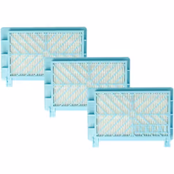 vhbw - the clever way Set de 3x filtre HEPA pour votre aspirateur, robot aspirateur ou nettoyeur vapeur - Gardez la puissance ...