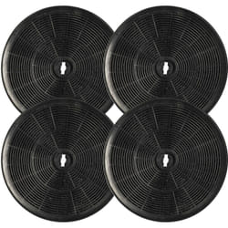 Vhbw - 4x Filtres à charbon actif compatible avec Gorenje DF622N, DAH301RF, 1GOD3A, DF612W, DAH301HV, DF622E, DAH510W, DF612E hotte aspirante - 23 cm