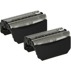 2x Grille double remplacement pour Braun 51B, 51S pour rasoir électrique + cadre, noir - Vhbw