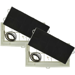 Vhbw - 2x Filtres à charbon actif compatible avec Neff Z5110X000, Z5110X0, LX4GE00, LX4EE00, D1130G0GB02 hotte aspirante - 49,5 x 29,5 x 6,2 cm