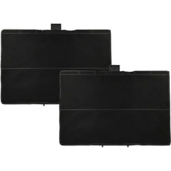 2x Filtres à charbon actif compatible avec Bosch DWB097A51/03, DWB097A51/04, DWB097A51/01, DWB097A51/02 hotte aspirante - 31,5 x 21,5 x 2,3 cm - Vhbw
