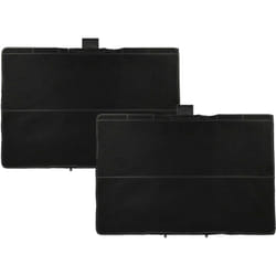 2x Filtres à charbon actif compatible avec Bosch DWB09A5, DWB09D650, DWB098E50/04 hotte aspirante - 31,5 x 21,5 x 2,3 cm - Vhbw