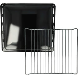 2x 1x plaque de four, 1x grille (kit de 2 pièces) compatible avec Leonard LBN1110X, LBN1310X, LHN1110X, LHN1111X four - 42,2 x 37 x 4 cm - Vhbw