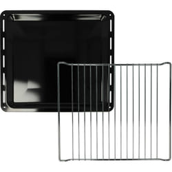 2x 1x plaque de four, 1x grille (kit de 2 pièces) compatible avec Leonard LHN1310X, LHN1311X four - 42,2 x 37 x 2 cm - Vhbw