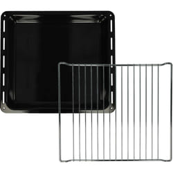 2x 1x plaque de four, 1x grille (kit de 2 pièces) compatible avec Juno 94406403, 94406404, 94406462 four - 42,2 x 37 x 5 cm - Vhbw