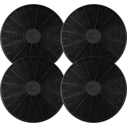 vhbw 4x Filtres à charbon actif compatible avec Klarstein 10030274, 10030275, 10030276, 10030277, 10030300, 10030938 hotte aspirante - 17,5 cm