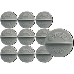 Vhbw - 10x Capuchon à visser pour filtre à cartouche compatible avec Kärcher a 2004, a 2014 CarVac, a 2054 Me, a 2024 pt aspirateur gris / blanc