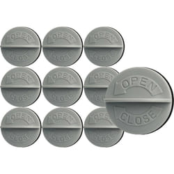 Vhbw - 10x Capuchon à visser pour filtre à cartouche compatible avec Kärcher a 2064 pt, a 2111, a 2101, a 2105, a 2074 pt aspirateur gris / blanc