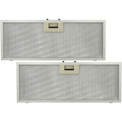 Vhbw - 2x Filtre anti-graisse compatible avec Whirlpool 208290123706 5621311852523102980, akr 604 hotte de cuisine - 45,9 x 17,7 x 0,85 cm, métal