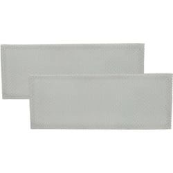 Vhbw - 2x Filtre anti-graisse compatible avec Bauknecht dnhl 2690, DNHL2690SW hotte de cuisine - 36,8 x 14,7 x 0,45 cm, métal