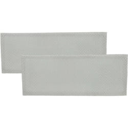 Vhbw - 2x Filtre anti-graisse compatible avec Whirlpool akr 443GY, akr 443, akr 465IX, akr 465 hotte de cuisine - 36,8 x 14,7 x 0,45 cm, métal