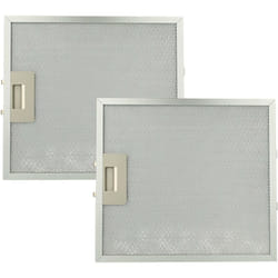 Vhbw - 2x Filtre anti-graisse compatible avec Whirlpool akr 471 ix 857847101000 hotte de cuisine - 30,7 x 27,8 x 0,85 cm, métal