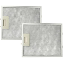 Vhbw - 2x Filtre anti-graisse compatible avec Electrolux efc 9670 x hotte de cuisine - 27,7 x 23 x 0,9 cm, métal