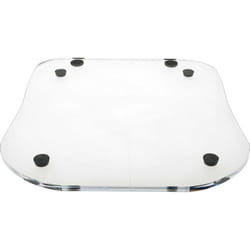 Plateau coulissant compatible avec Schäfer robot de cuisine - verre acrylique, 34,2 x 29 cm - Vhbw