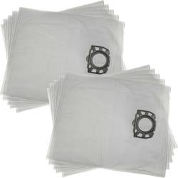 Vhbw - 10x Sacs compatible avec Kärcher WD2 Plus, wd 2-18, wd 2-18 Battery Set, wd 3 aspirateur - microfibre non tissée, 53cm x 44cm blanc