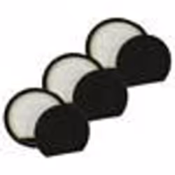 vhbw 3x Filtre compatible avec Bosch BGS05AAA2 BGS05X240 aspirateur - filtre de sortie dair noir / blanc