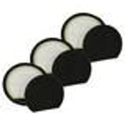 vhbw 3x Filtre compatible avec Bosch BGS05AAA2 BGS05X240 aspirateur - filtre de sortie dair noir / blanc