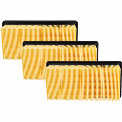 vhbw - the clever way Lot de 3x filtre à plis plats pour votre aspirateur multi-usages ou industriel - Finition sur mesure po ...