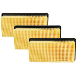 Vhbw - 3x filtre plissé plat remplacement pour Kärcher 6.414-971.0 pour aspirateur - Élément filtrant