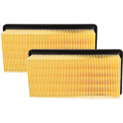vhbw - the clever way Lot de 2x filtre à plis plats pour votre aspirateur multi-usages ou industriel - Finition sur mesure po ...
