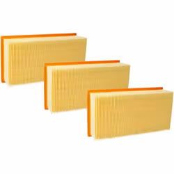 vhbw - the clever way Lot de 3x filtre à plis plats pour votre aspirateur multi-usages ou industriel - Finition sur mesure po ...