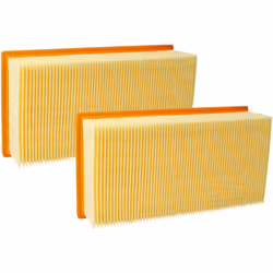 vhbw - the clever way Lot de 2x filtre à plis plats pour votre aspirateur multi-usages ou industriel - Finition sur mesure po ...