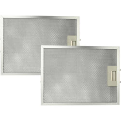 Vhbw - 2x Filtre anti-graisse compatible avec Alno ae 601 s 94264099300, ae 601 w hotte de cuisine - 32,7 x 24,1 x 1,06 cm, métal
