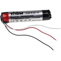 Vhbw - 1x Batterie compatible avec Sony WF-SP900, WF-1000XM3 casque audio, écouteurs sans fil (600mAh, 3,7V, Li-polymère)