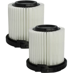 Vhbw - 2x Filtres fins remplacement pour Kärcher 2.863-239.0 pour aspirateur - Filtre à air blanc