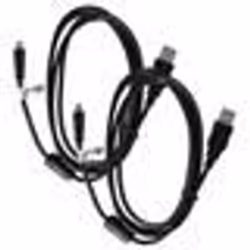 vhbw 2x Câble de données USB (USB standard type A vers appareil photo) compatible avec Panasonic Lumix DMC-TZ60 DMC-TZ61 appa ...
