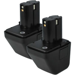 vhbw 2x Batterie remplacement pour Gesipa CPT12/2 EHD pour outil électrique, outil de pose pour rivets aveugles (2500 mAh, NiMH, 12 V)