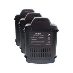 vhbw 3x Batterie remplacement pour Worx WA3578 pour outil électrique (1500 mAh, Li-ion, 18 V)