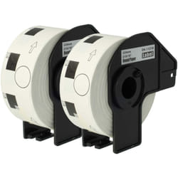 Vhbw - 2x Rouleau d'étiquettes 24mm (1000 étiquettes) remplacement pour Brother DK-11218 pour imprimante d'étiquettes - premium