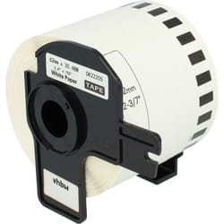 Rouleau d'étiquettes 62mm x 30,48m (1 étiquette) compatible avec Brother pt QL-710W, QL-720, QL650TD, QL-700, QL-710 imprimante d'étiquettes - Vhbw