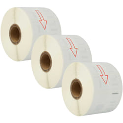 3x Rouleau d'étiquettes 57mm x 32mm (1000 étiquettes) remplacement pour Dymo 11354 pour étiqueteuse blanc - Vhbw