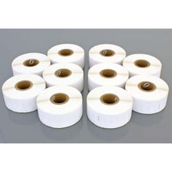Vhbw - 10x Rouleau d'étiquettes 19mm x 51mm (220 étiquettes) remplacement pour Dymo 11355 pour imprimante d'étiquettes