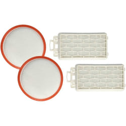 Lot de 4 filtres compatible avec Dirt Devil Infinity Rebel 51 DD5510-2, 51 DD5510-1 aspirateur - filtre d'échappement, filtre protection moteur - Vhbw