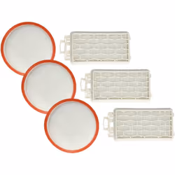 vhbw - the clever way Set de filtres de haute qualité pour votre aspirateur Ce set de filtres de rechange de 6 pièces de la m ...