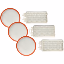 vhbw - the clever way Set de filtres de haute qualité pour votre aspirateur Ce set de filtres de rechange de 6 pièces de la m ...