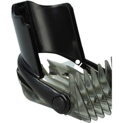 Vhbw - Sabot de coiffure compatible avec Philips QC5090 tondeuse, rasoir - sabot de remplacement gris / noir / transparent