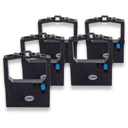 Vhbw - 5x Ruban encreur compatible avec oki Microline ml 3320 eco, ML-3320, ml 3321 eco, ML-3321 imprimante matricielle ou de reçus - noir