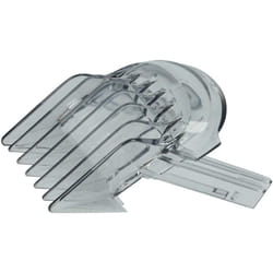 Vhbw - Sabot de coiffure compatible avec Philips HC5630/15, HC5632/15 tondeuse, rasoir - sabot de remplacement gris / transparent