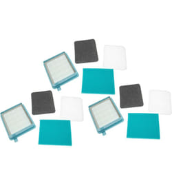 Vhbw - Lot de 12 filtres compatible avec Beko vco 6325 ab aspirateur - filtre d'échappement, filtre hepa, filtre d'entrée du moteur
