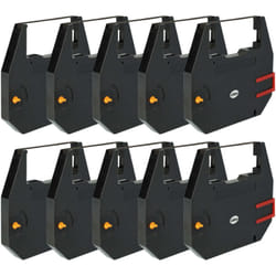 Vhbw - 10x Ruban encreur compatible avec Nakajima AX230, ax 240, ax 225, ax 220 imprimante matricielle ou de reçus - ruban carbone noir