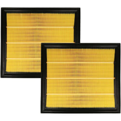 Lot de 2x filtres plissé plat remplacement pour 61605 pour aspirateur - Élément filtrant - Vhbw
