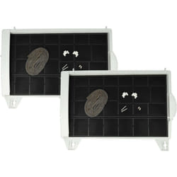 Vhbw - 2x Filtres à charbon actif compatible avec Siemens LU11122, LU10252, LU12142, LU14122, LU11152, LU12122 hotte aspirante - 45 x 32 x 4 cm