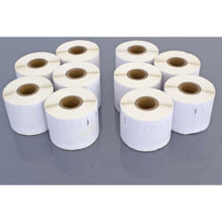 Vhbw - 10x Rouleau d'étiquettes 54mm x 101mm (220 étiquettes) compatible avec Dymo LabelWriter EL40, EL60 Turbo, LW400 Duo, EL60 imprimante