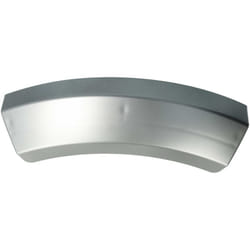 Poignée compatible avec Bosch WTE86302CH/17, WTE86303AU/40, WTE86302CH/08, WTE86302CH/13 sèche linge plastique argenté - Vhbw