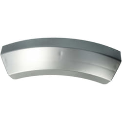 vhbw Poignée compatible avec Bosch WTW86560CH/06, WTW86560CH/08, WTW86560CH/11, WTW86560CH/05 sèche linge plastique argenté