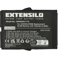 Batterie remplacement pour Ikusi BT06K, 2303692 pour opérateur télécommande industrielle (750mAh, 4,8V, NiMH) - Vhbw